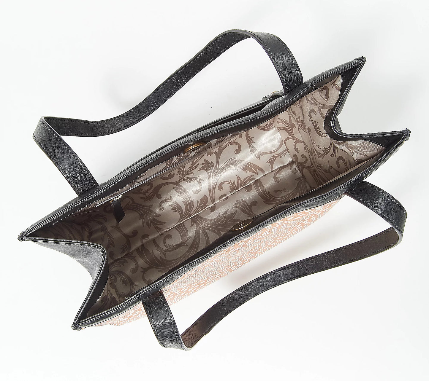 Tignanello Leather and Haircalf Oxford Tote