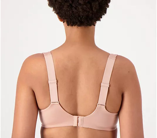 Breezies Satin Shine Unlined Wirefree Support Bra Ash Rose Size 34B