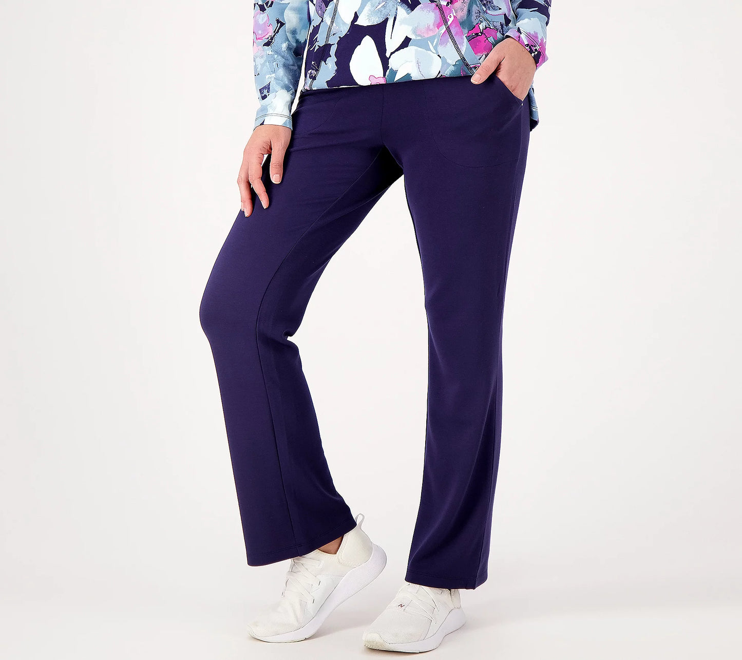 Sport Savvy Soft Double Knit Bootcut Pant/ XXS/ NAVY