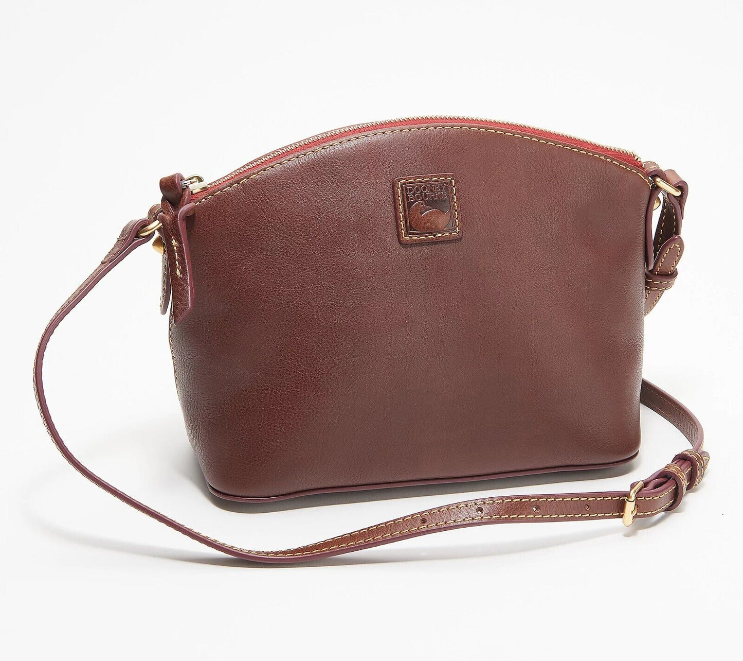 Dooney & Bourke Sz Small Florentine Leather Suki Crossbody Brown Handbag Women's Bag