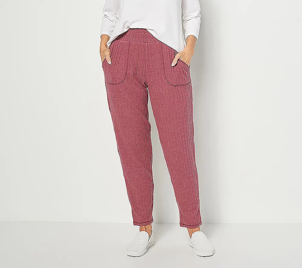 AnyBody Women’s Regular Plush Rib Pant