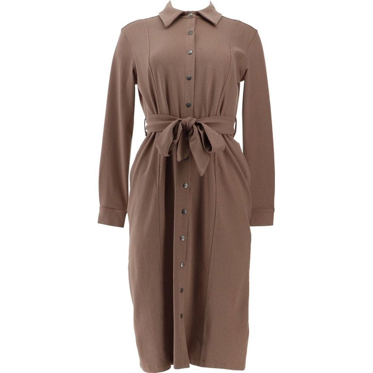 Women with Control Women’s Stretch Denim Duster Shirt Dress Women’s Dress Size XXS Petite