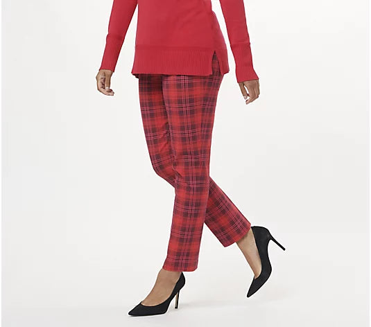 Isaac Mizrahi Live! Petite 24/7 Stretch Slim Straight Pant