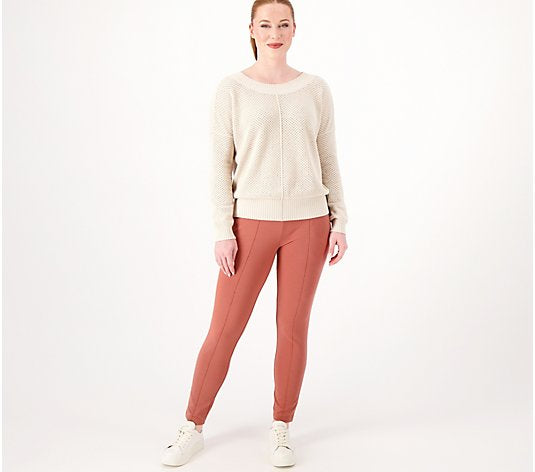 Women with Control Women’s Regular Tummy Control Travel Slim Leg Pants- Luxe Copper