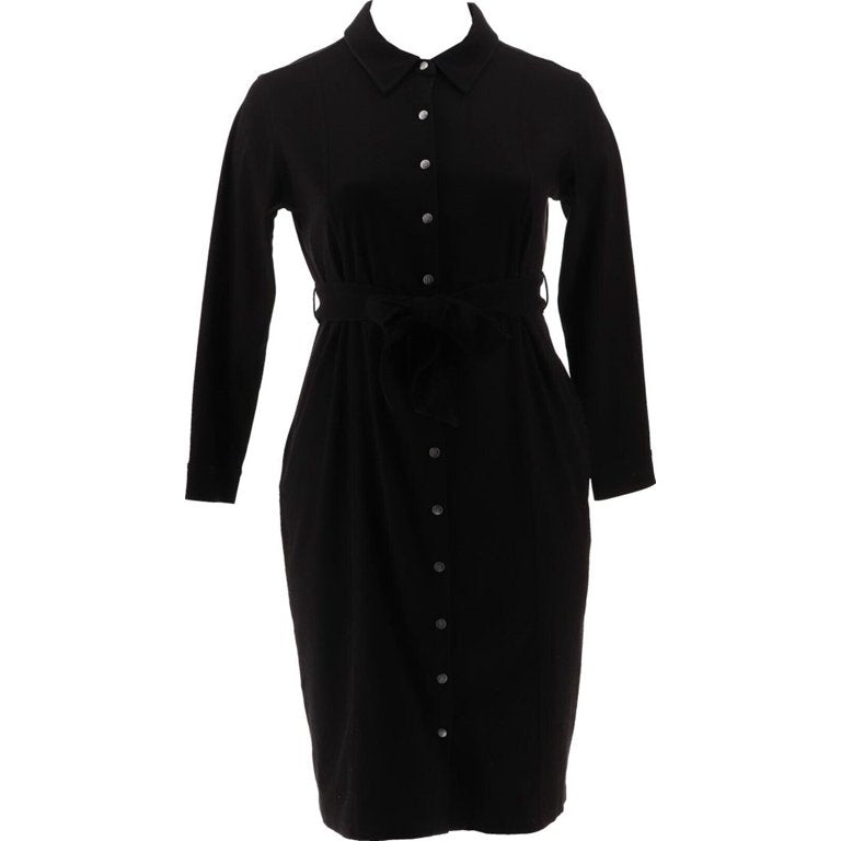 Women with Control Women’s Stretch Denim Duster Shirt Dress Women’s Dress Size XXS Petite