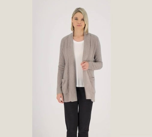 Barefoot Dreams Women’s CozyChic Lite Saddle Sleeve Cardi- Beach Rock