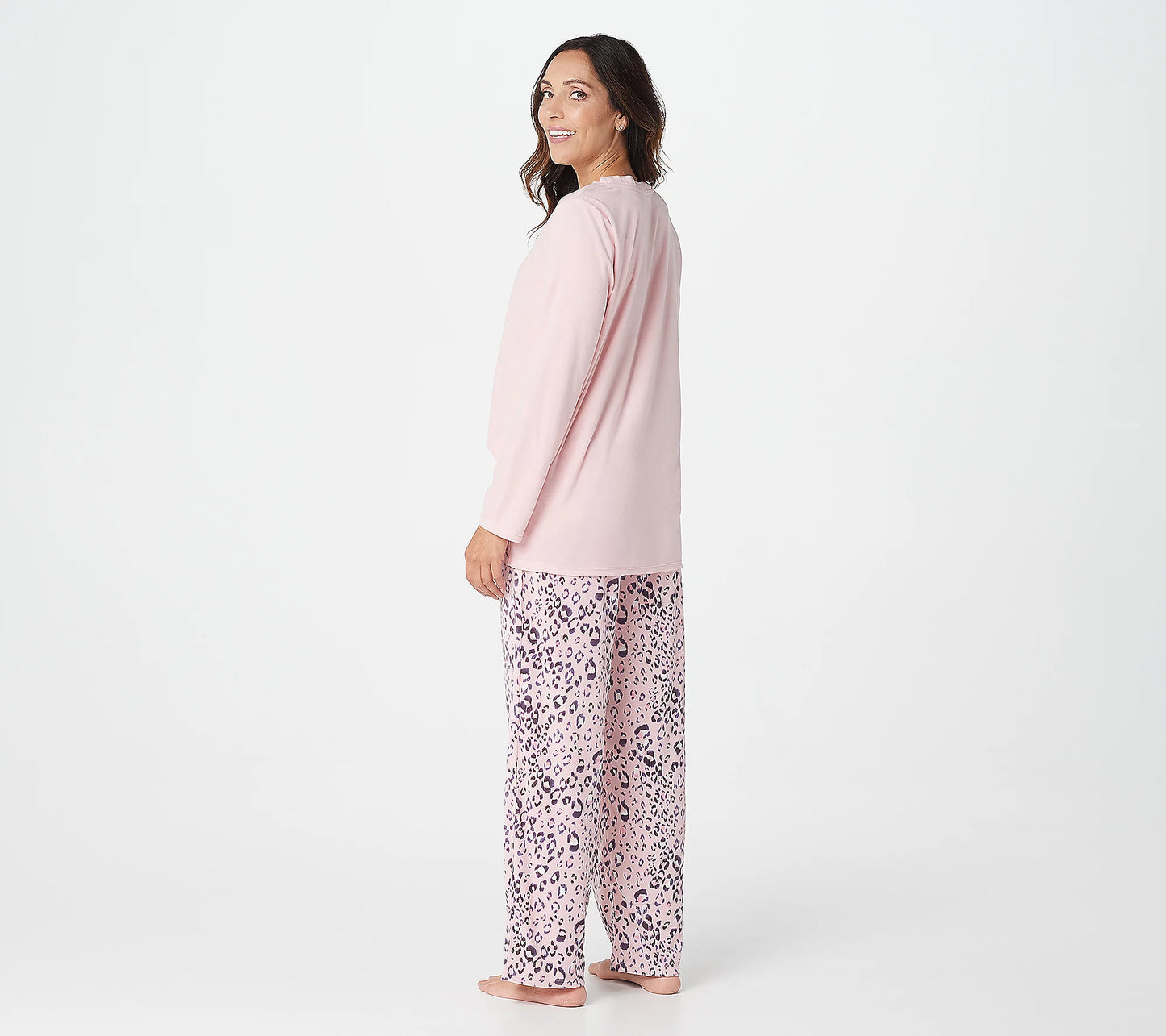 Carole Hochman Women’s Silky Velour Fleece Crew Neck Novelty Pants Only