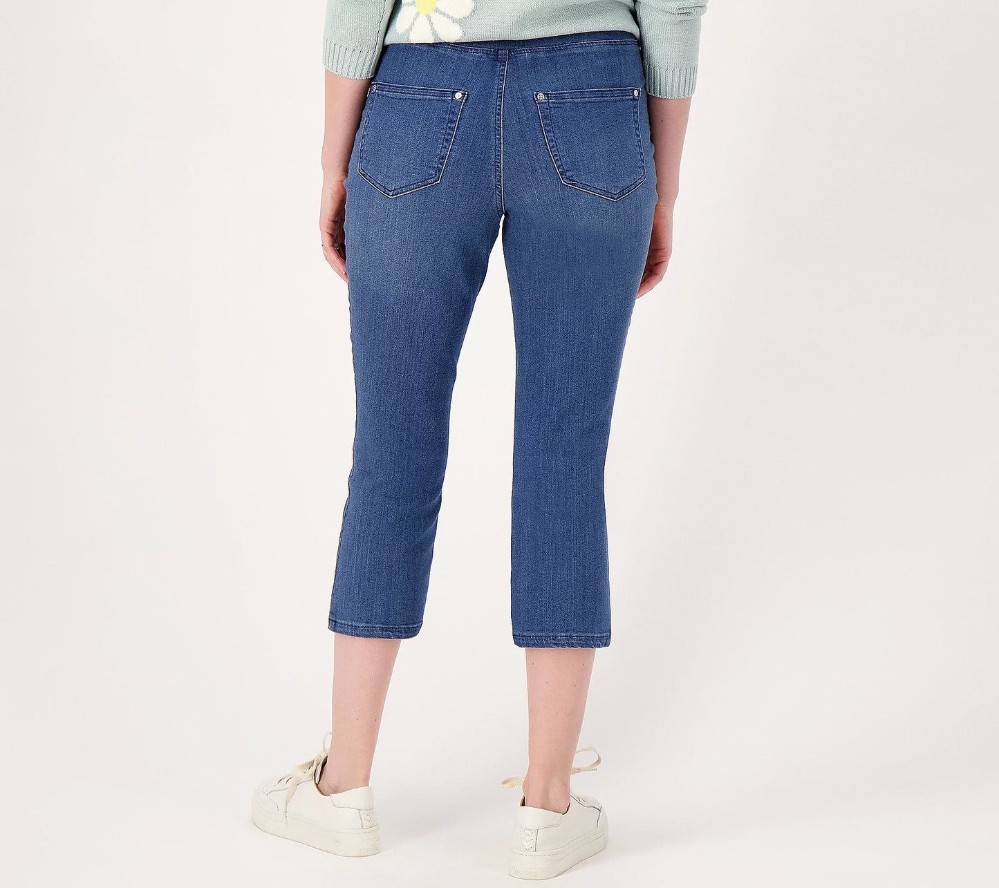 Belle by Kim Gravel Women’s Primabelle Straight Leg Cropped Jean