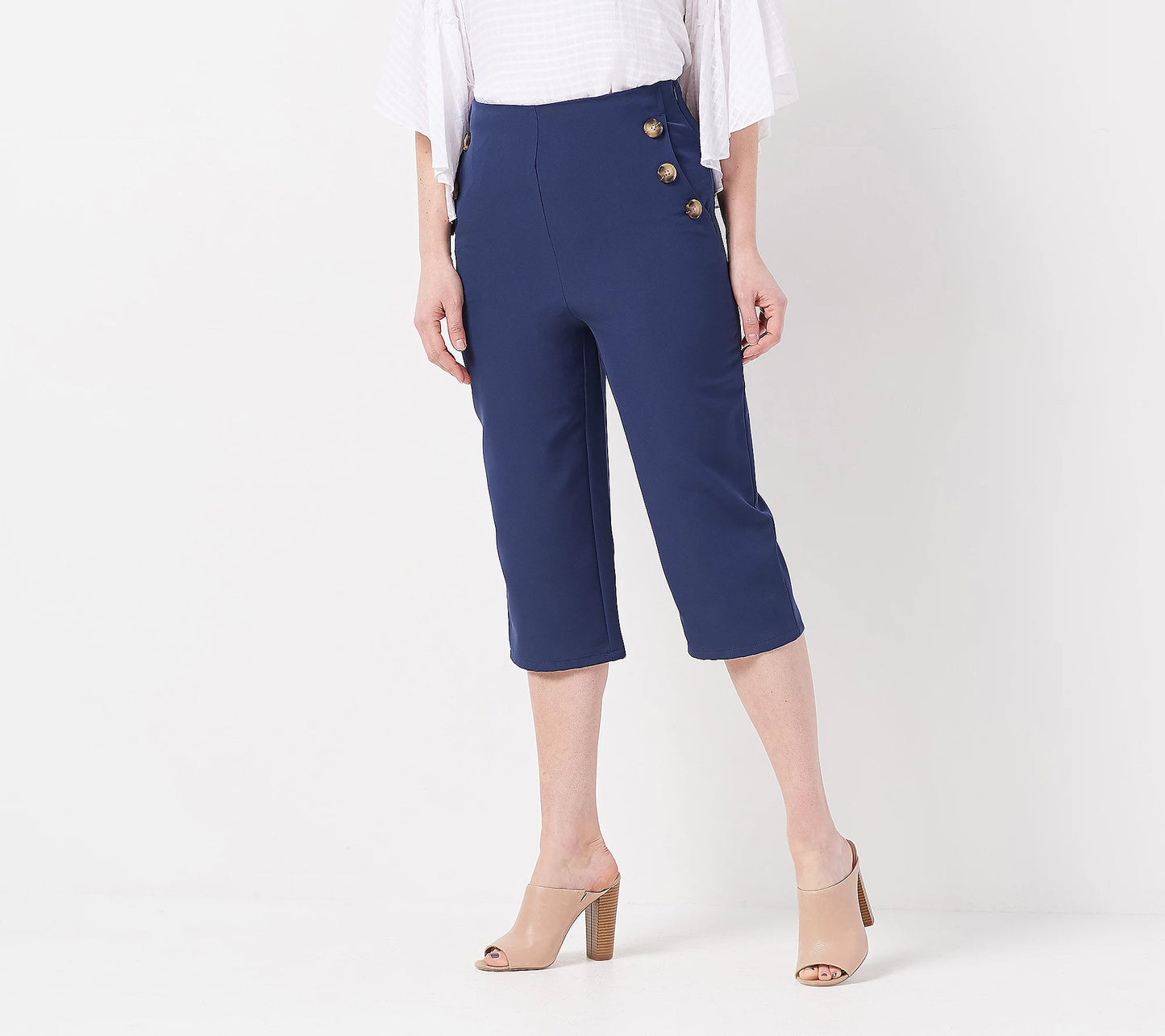 All Worthy Hunter McGrady Petite Cropped Sailor Women's Pants