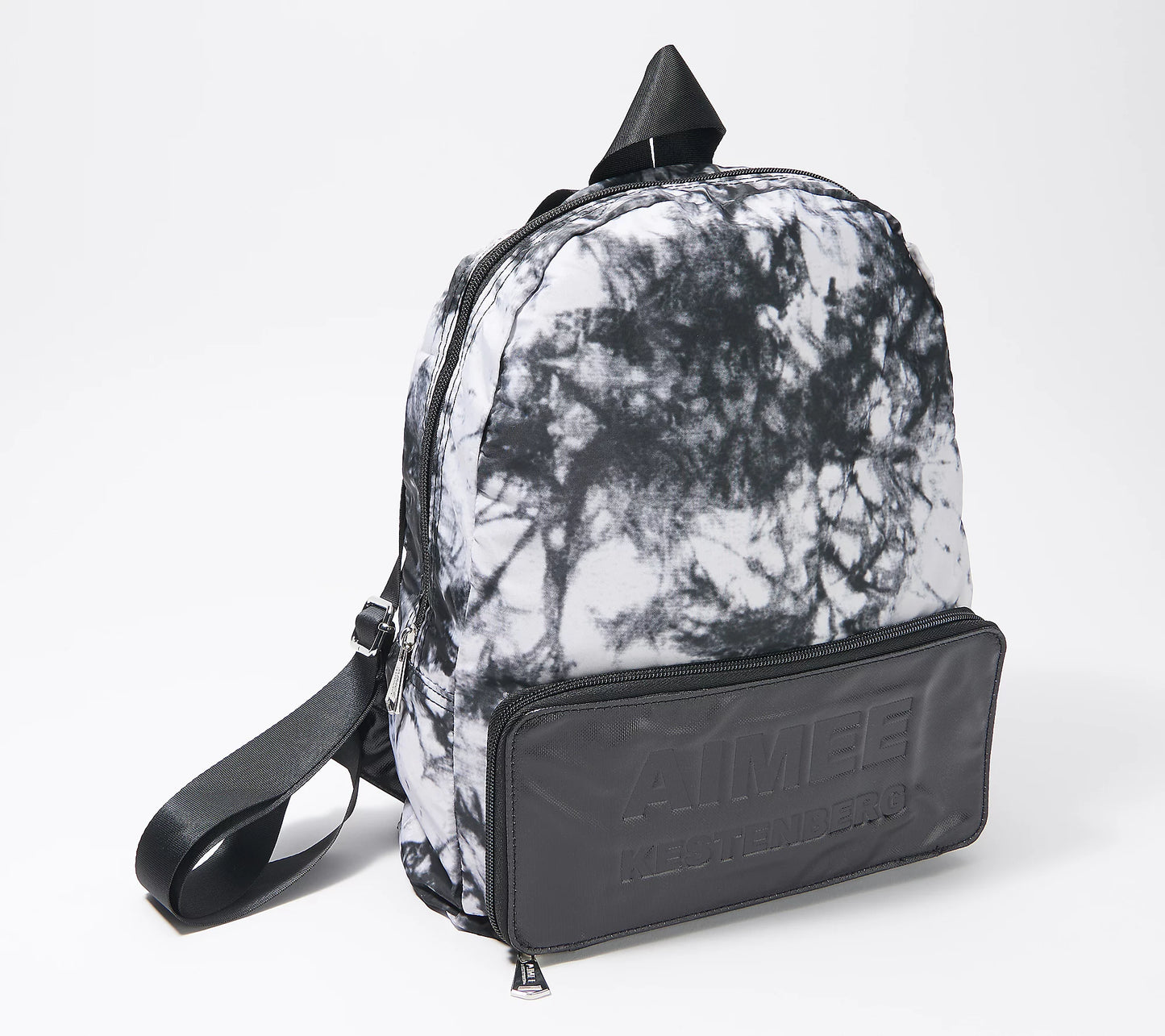 Aimee Kestenberg Women’s Nylon Packable Backpack with Leather Trim