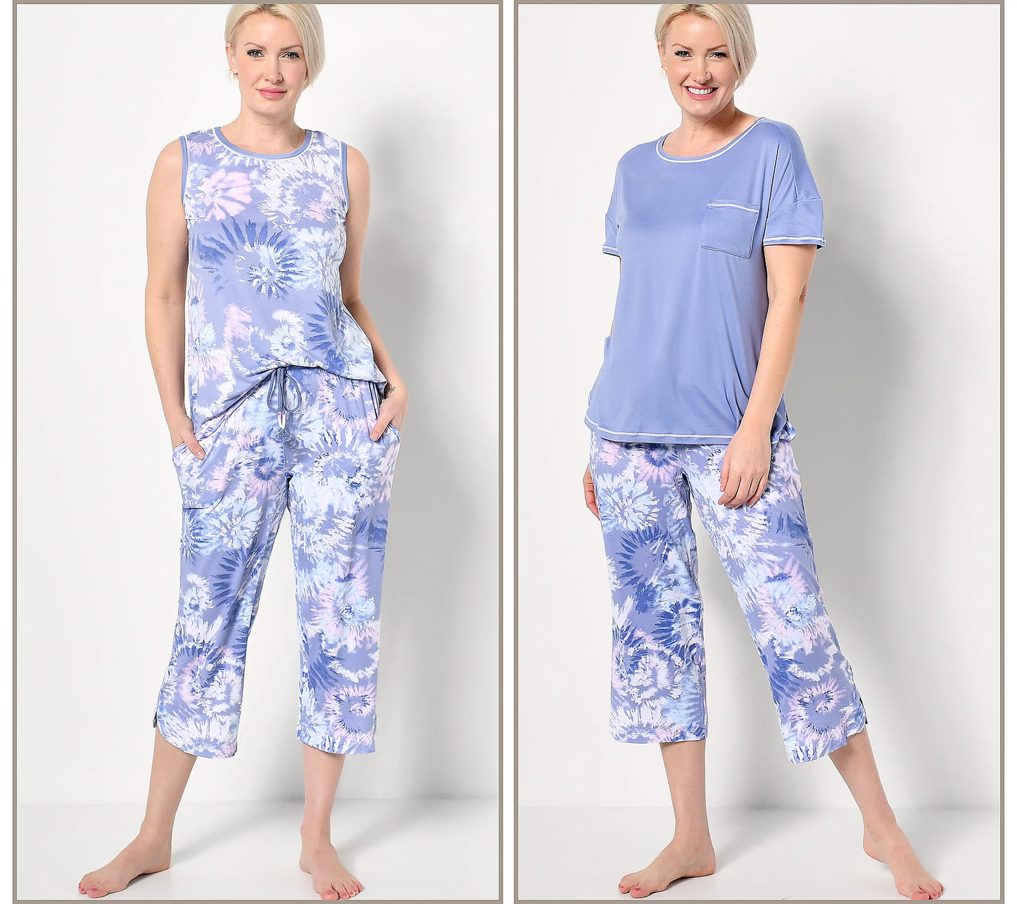 Carole Hochman Women’s Petite Feather Soft 3-Piece Sleep Set