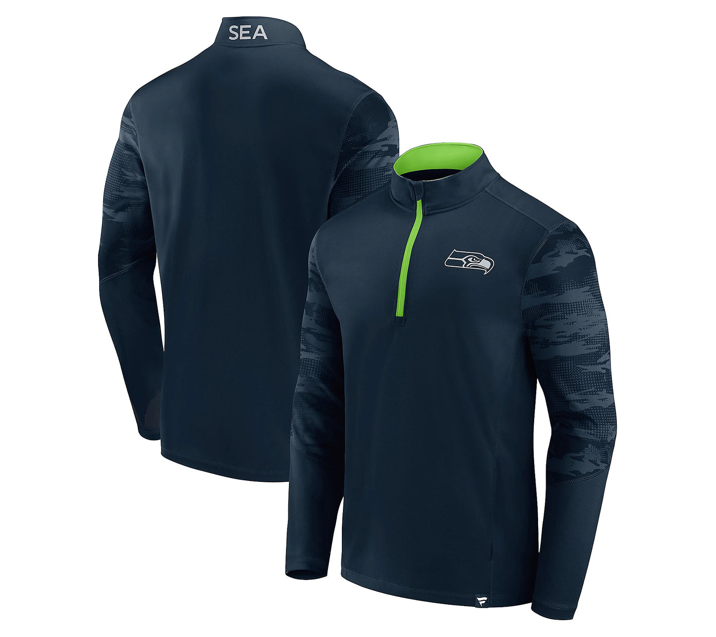 NFL Men's Quarter Zip Long Sleeve Pullover