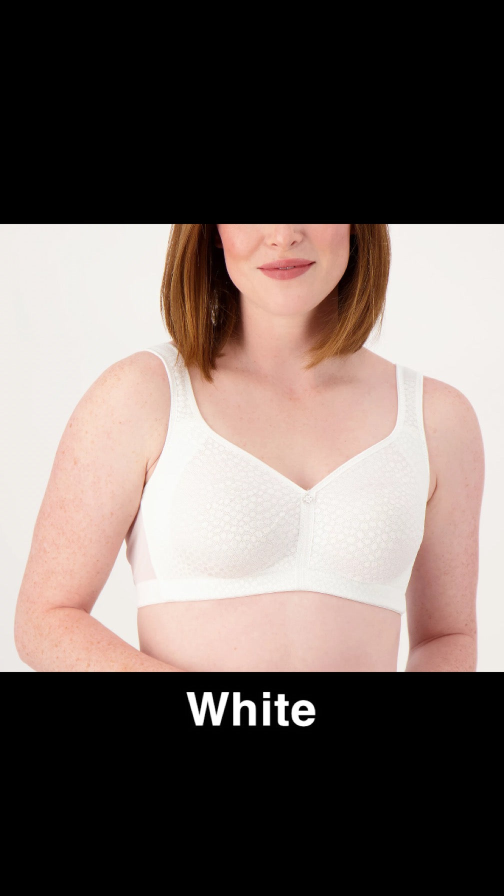 Breezies Women’s Wirefree Diamond Shimmer Unlined Support Bra