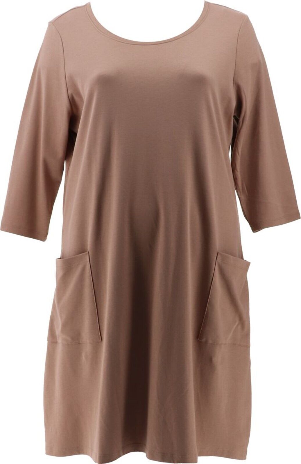 Isaac Mizrahi Tall Pima ScoopNeck Swing Women’s Dress Pitch