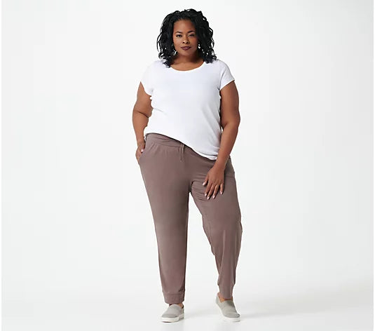 AnyBody Cozy Knit Luxe Pant Curved Yoke Women's