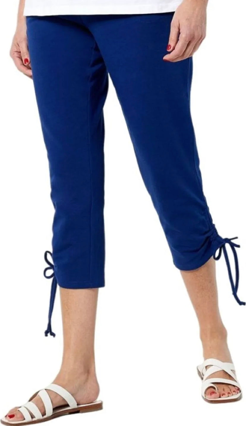 Belle Beach by Kim Gravel Women’s Reg French Terry Crop Pants