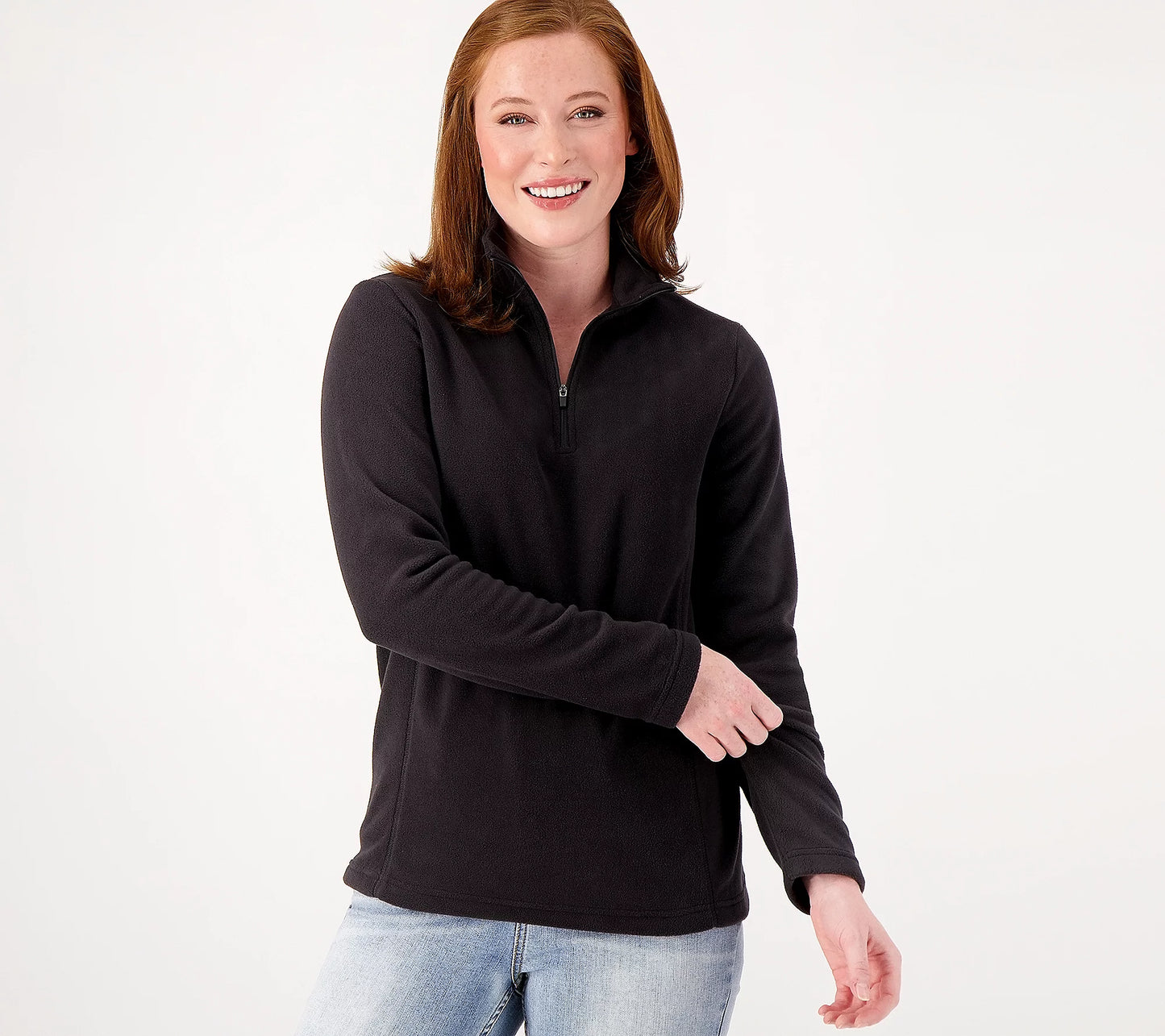 Lands' End Petite Women’s Fleece Quarter Zip Pullover