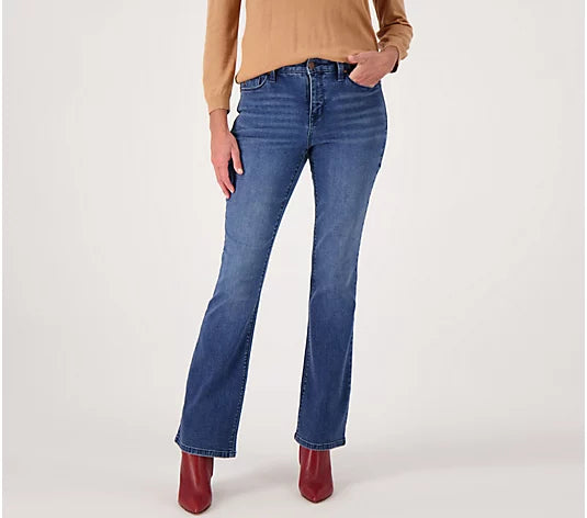 Laurie Felt Women’s Petite BFF Denim 5 Pocket Boot Cut Jeans Petite