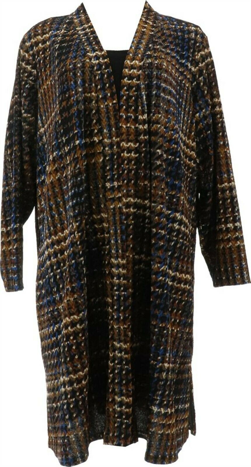 Susan Graver Petite Printed Novelty Knit Cardigan and Women's Tank Set