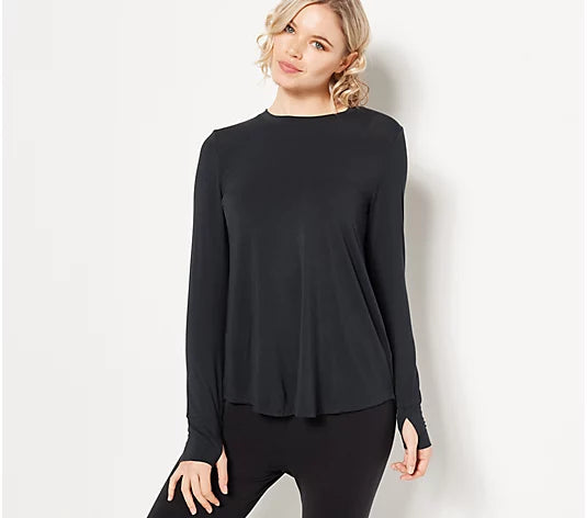 Cuddl Duds Softwear with Stretch Long Sleeve Women's Top