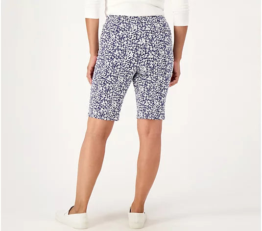 Isaac Mizrahi Live! Women’s Regular 24/7 Stretch Bermuda Shorts