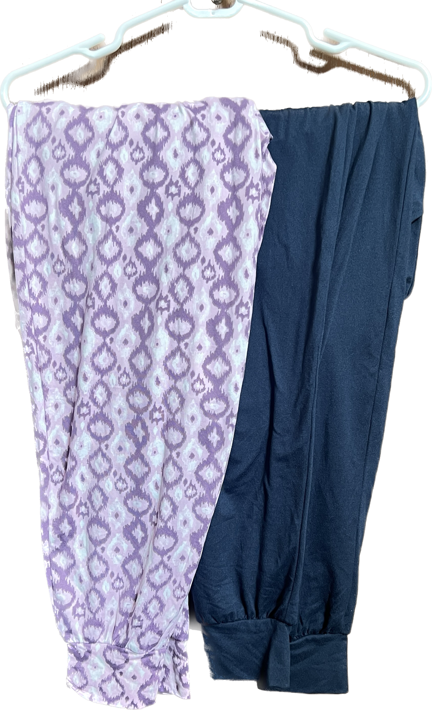 AnyBody Brushed Jersey Joggers w/Tie Women's Set of 2