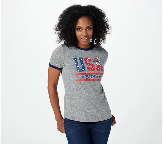 Skechers BOBS Women's America USA T-Shirt