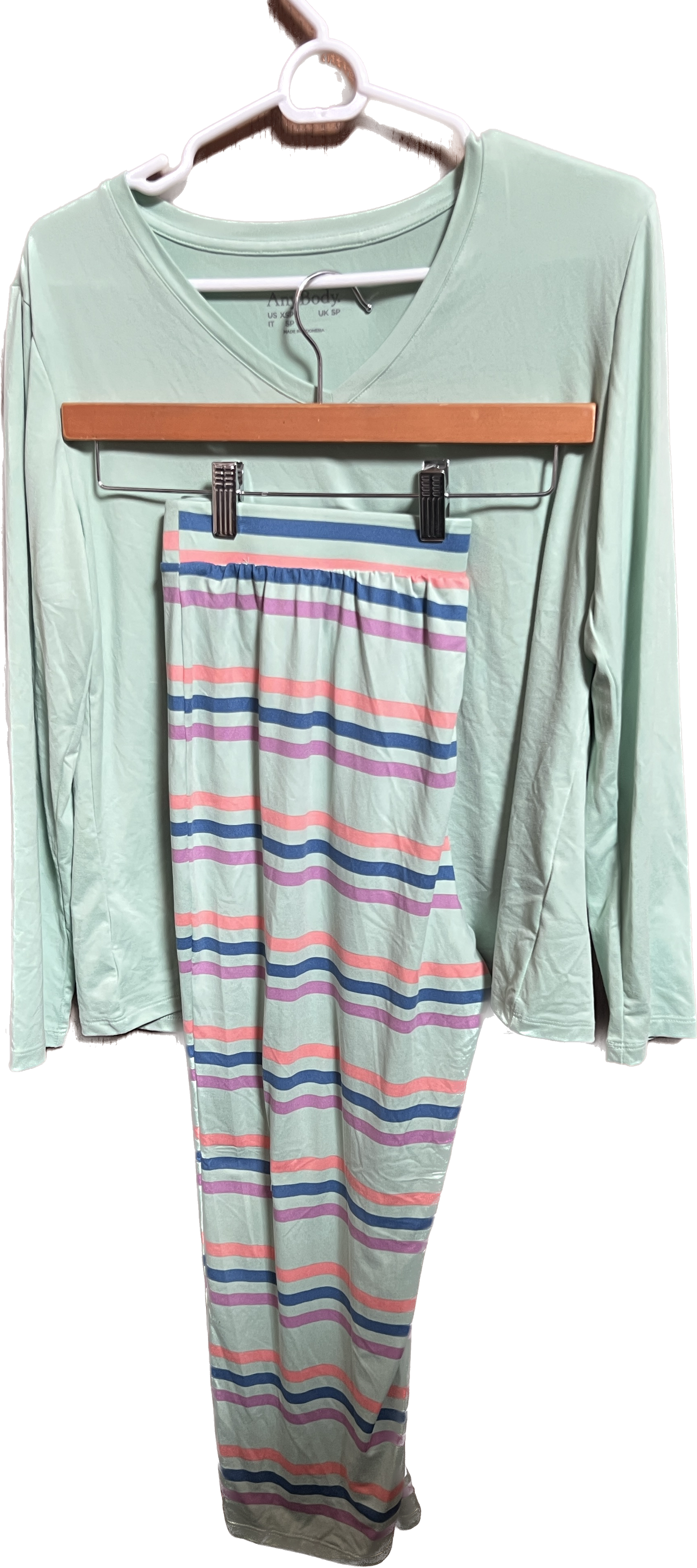 Anybody Petite Brushed Jersey Top and Printed Pant Sleep women's Set