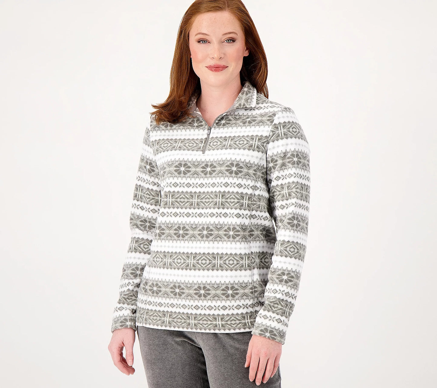 Lands' End Petite Women’s Fleece Quarter Zip Pullover