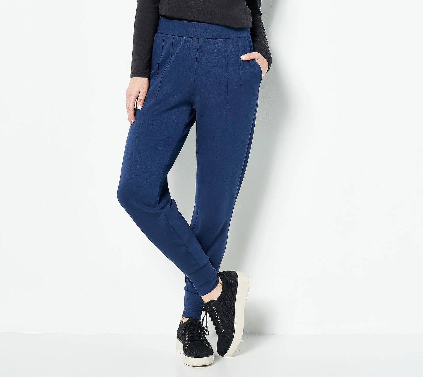 Modern Soul Women’s Regular Nourish Knit Pintucked Jogger