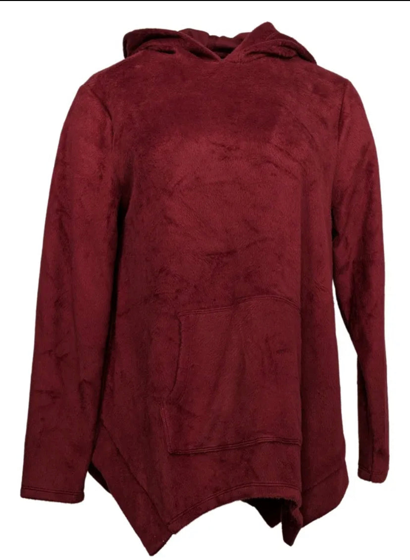 AnyBody Women’s Fleeced Back French Terry Poncho Top