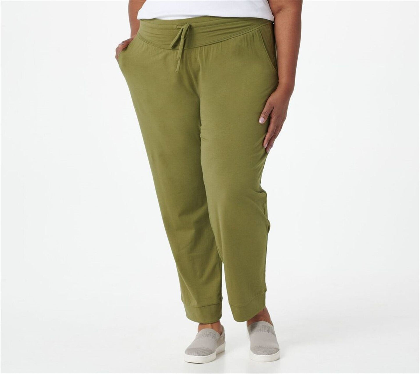 AnyBody Cozy Knit Luxe Pant Curved Yoke Women's