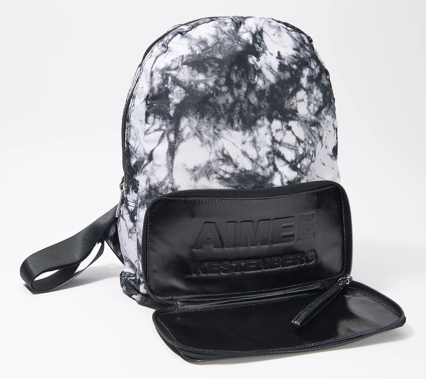 Aimee Kestenberg Women’s Nylon Packable Backpack with Leather Trim