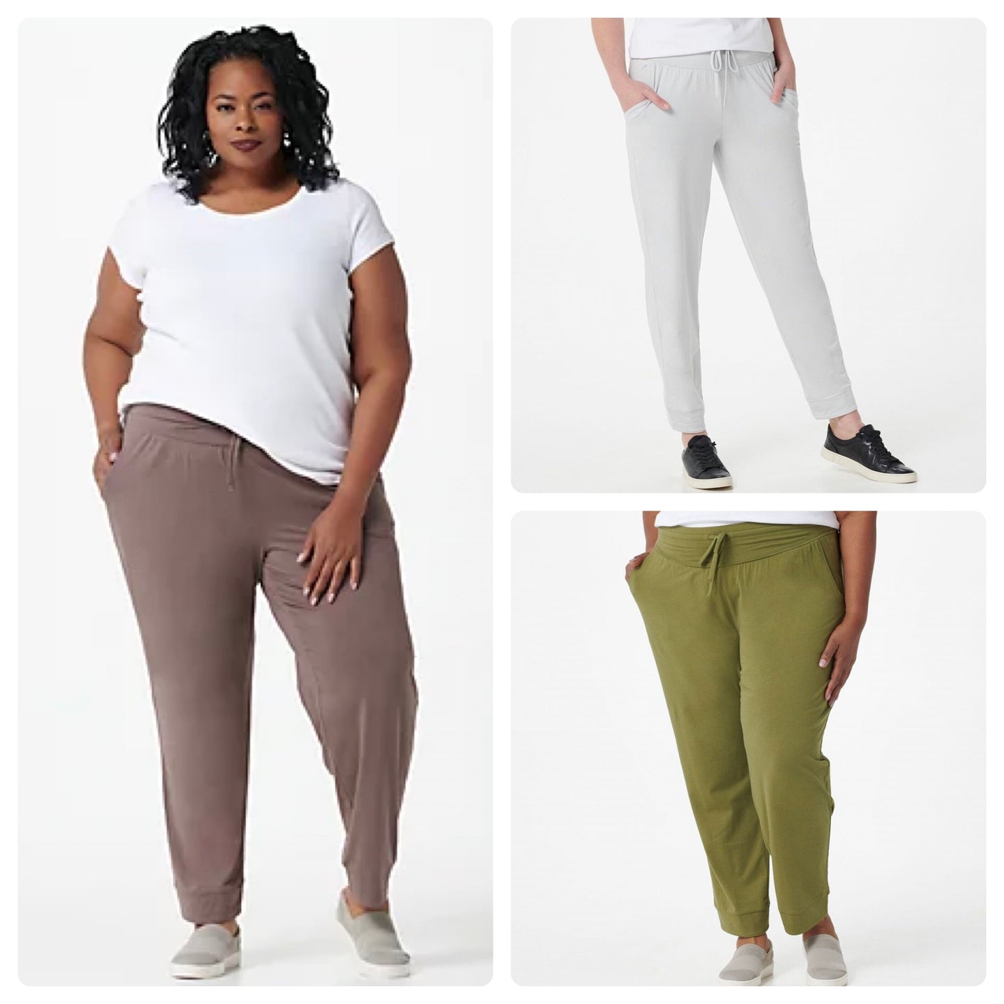 AnyBody Cozy Knit Luxe Pant Curved Yoke Women's