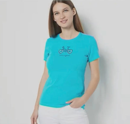 Life is Good Women’s Crusher Crew Neck Tee