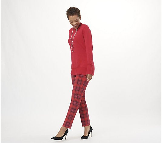 Isaac Mizrahi Live! Petite 24/7 Stretch Slim Straight Pant