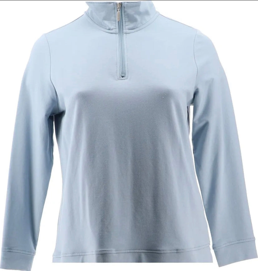 Denim & Co. Women’s Active French Terry Half-Zip Top