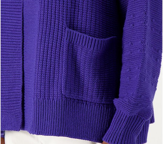 Attitudes by Renee Open Front Bubble Cardigan