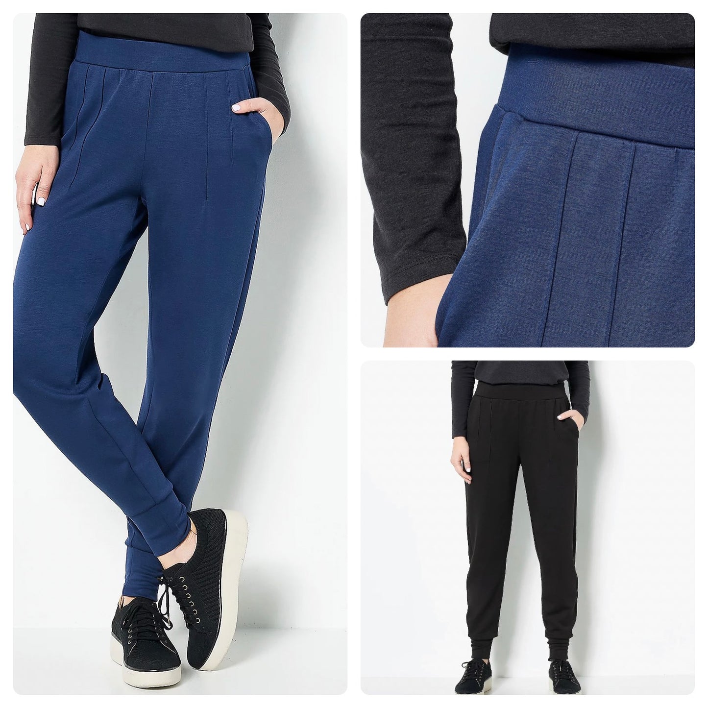 Modern Soul Women’s Regular Nourish Knit Pintucked Jogger