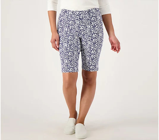 Isaac Mizrahi Live! Women’s Regular 24/7 Stretch Bermuda Shorts