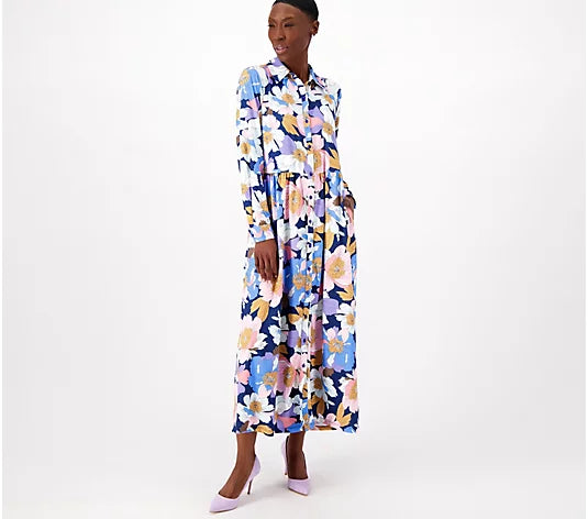 Tolani Women’s Long Sleeve Knit Dress with Pockets