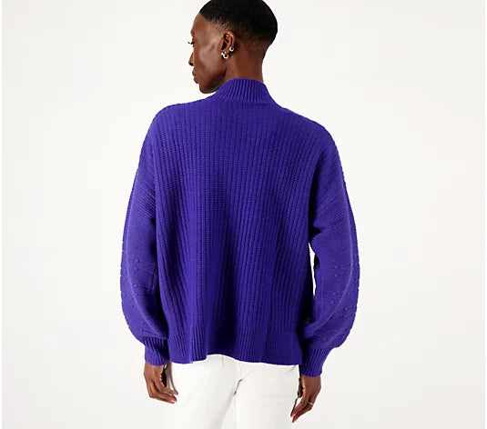 Attitudes by Renee Open Front Bubble Cardigan
