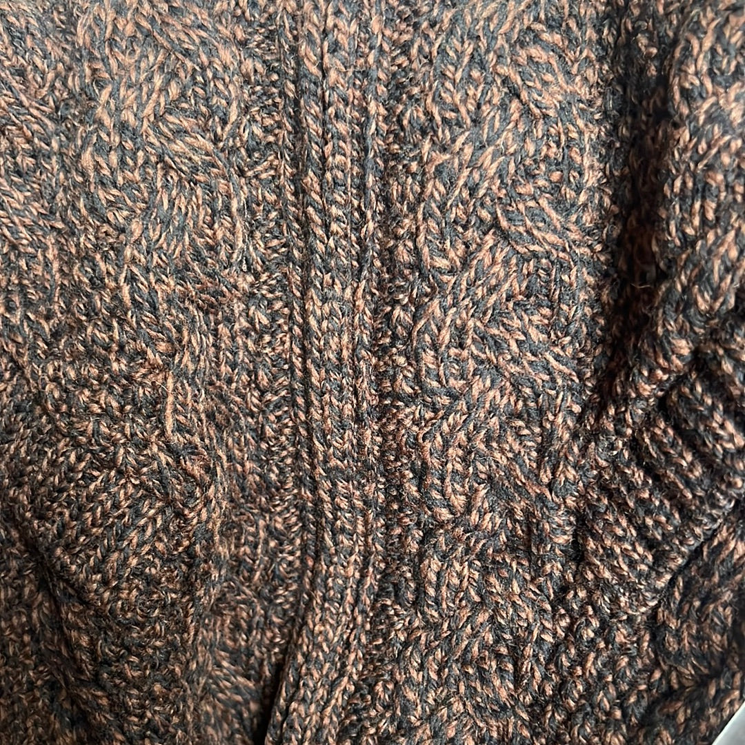 Aran Craft Merino Wool Women's Long Zip-Front Cardigan