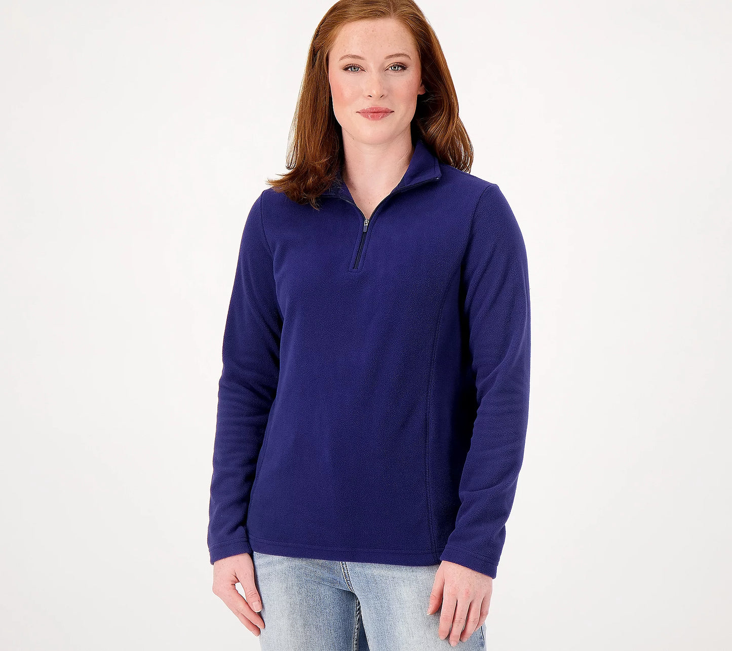 Lands' End Petite Women’s Fleece Quarter Zip Pullover