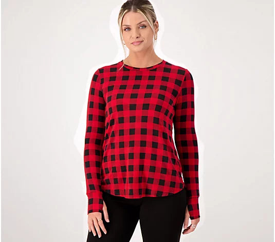 Cuddl Duds Softwear with Stretch Long Sleeve Women's Top