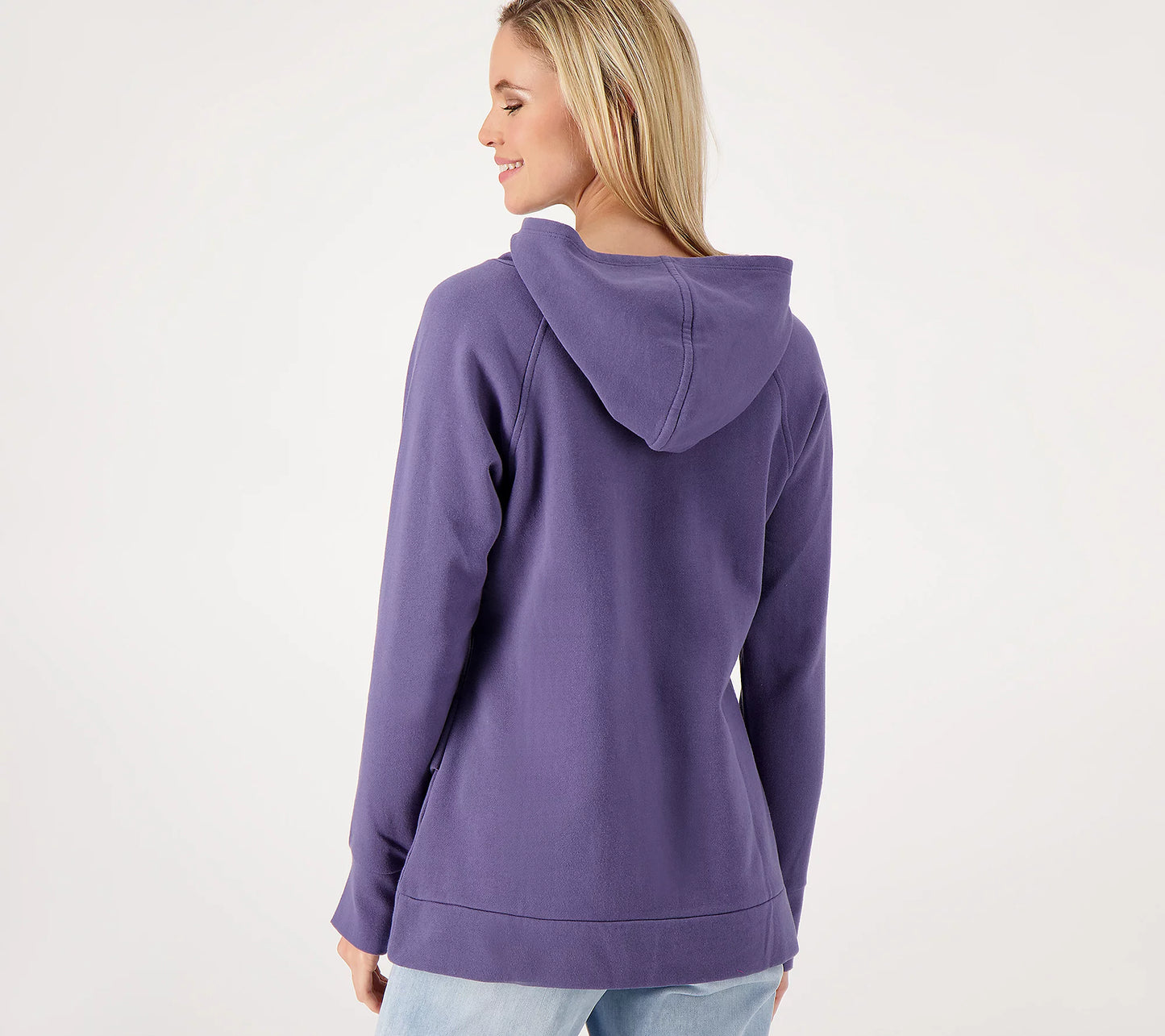 Mind Body Love by Peace Love World Women’s Crossover-Hem Pullover- Indigo
