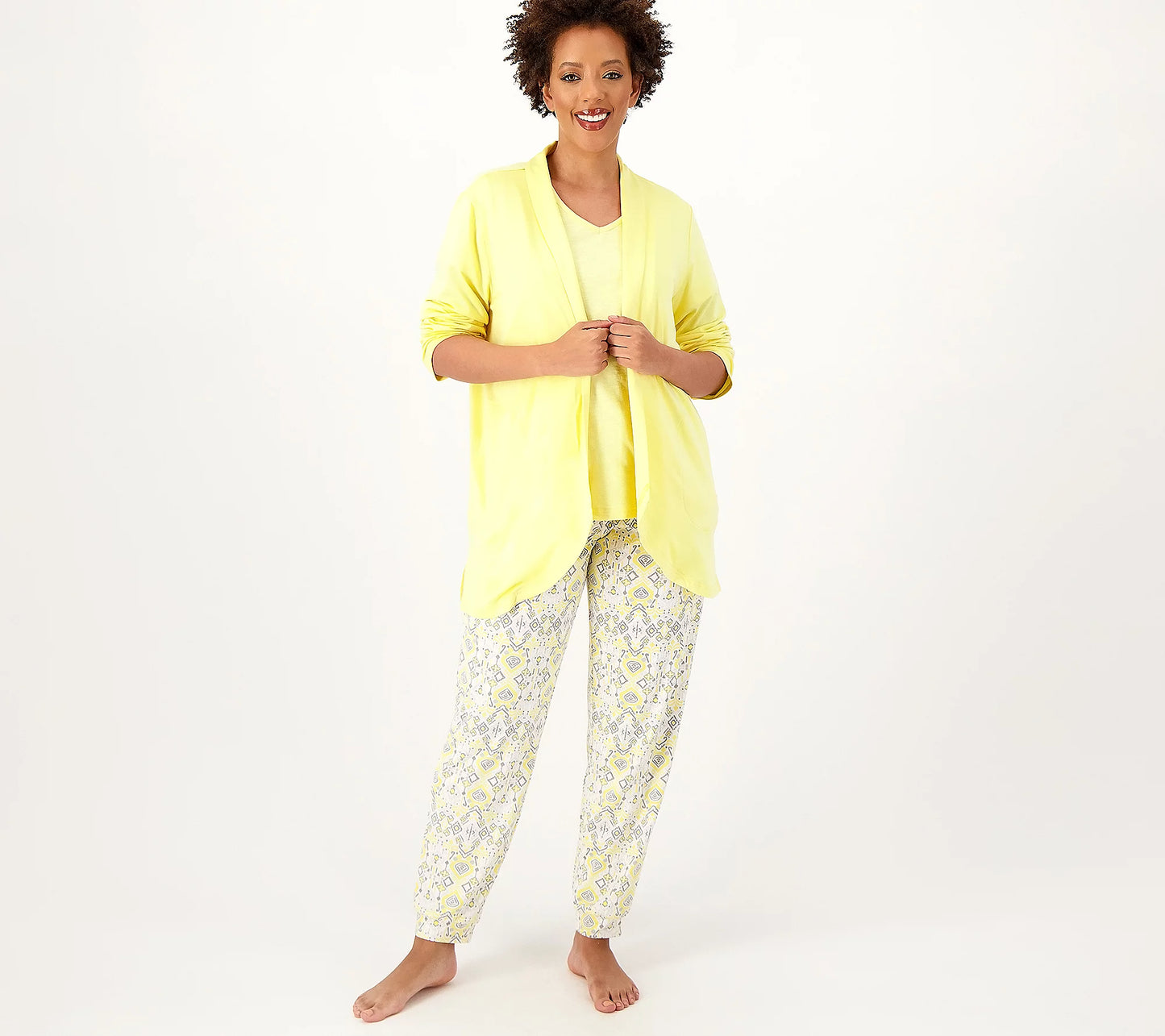 MUK LUKS Women’s Cloud Knit and Slub Knit 3-Piece Set