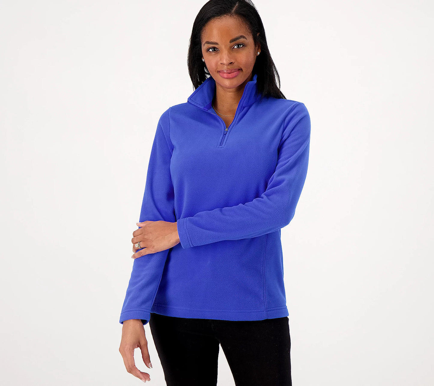 Lands' End Petite Women’s Fleece Quarter Zip Pullover