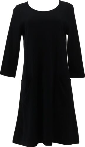 Isaac Mizrahi Tall Pima ScoopNeck Swing Women’s Dress Pitch