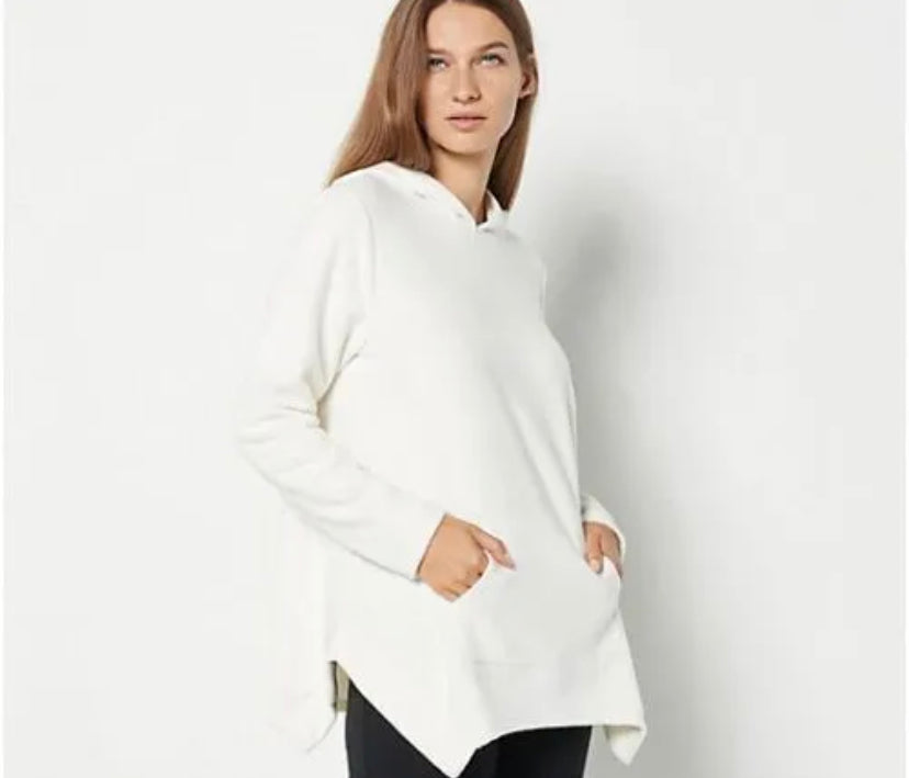 AnyBody Women’s Fleeced Back French Terry Poncho Top